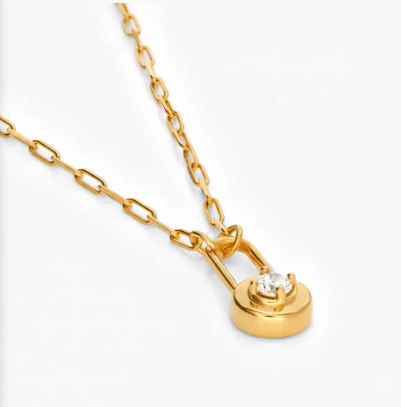 Lock & Luna medál kerek csiszolású moissanittal