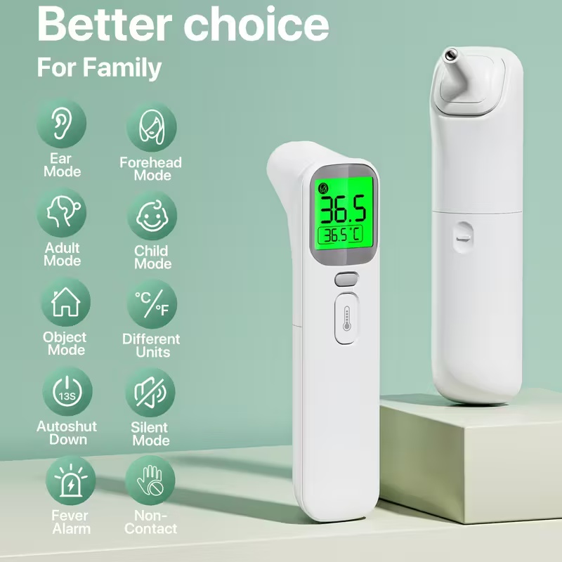 Digital Infrared Forehead & Ear Thermometer for Adults