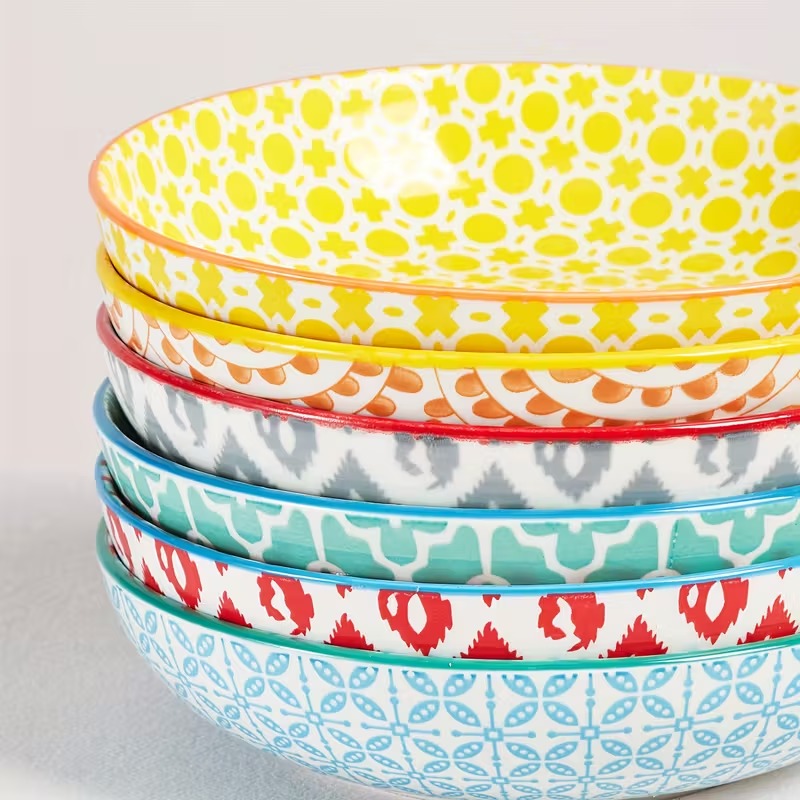 Nyomtatott salátástál (színes)