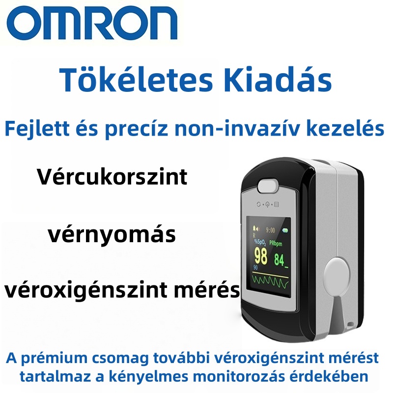 ❤️2025-ös orvostechnológiai innováció; Omron fájdalommentes, non-invazív vércukorszintmérő (5 másodperces mérés/99%-os pontosság)