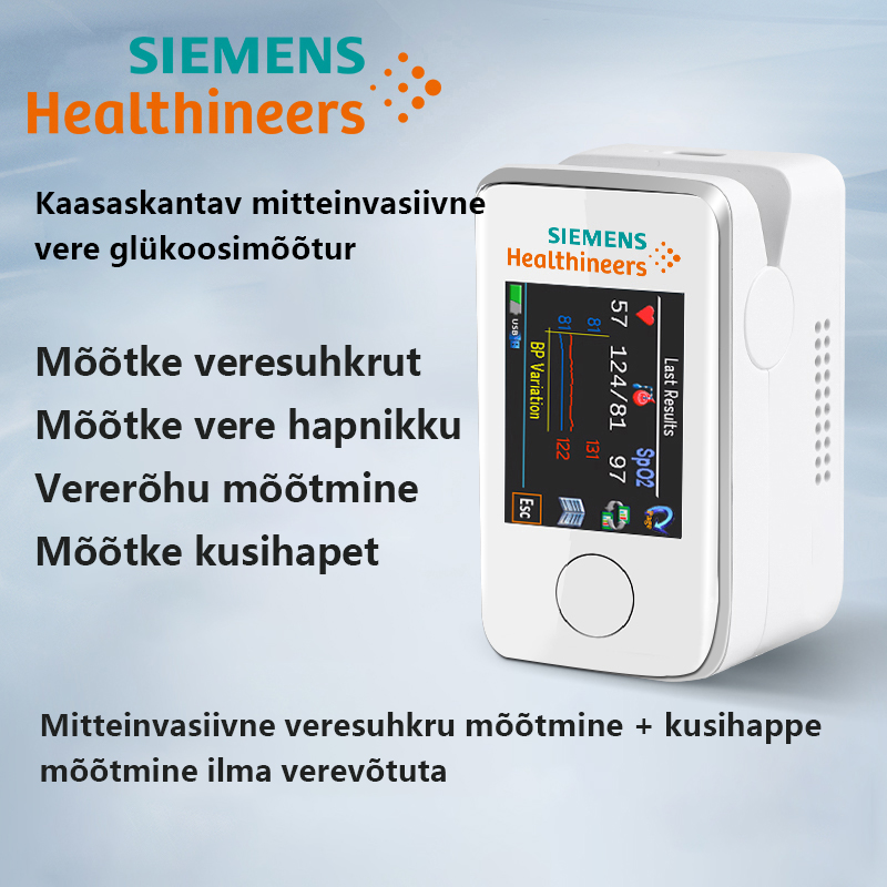Siemensi esimene multifunktsionaalne mitteinvasiivne vere glükoosimeeter