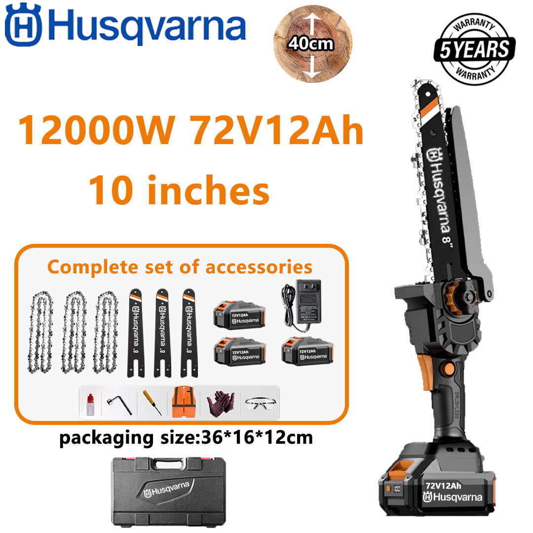 Husqvarna 15000 W ličio akumuliatoriaus nešiojamasis grandininis pjūklas / aukštas šakų pjūklas su i