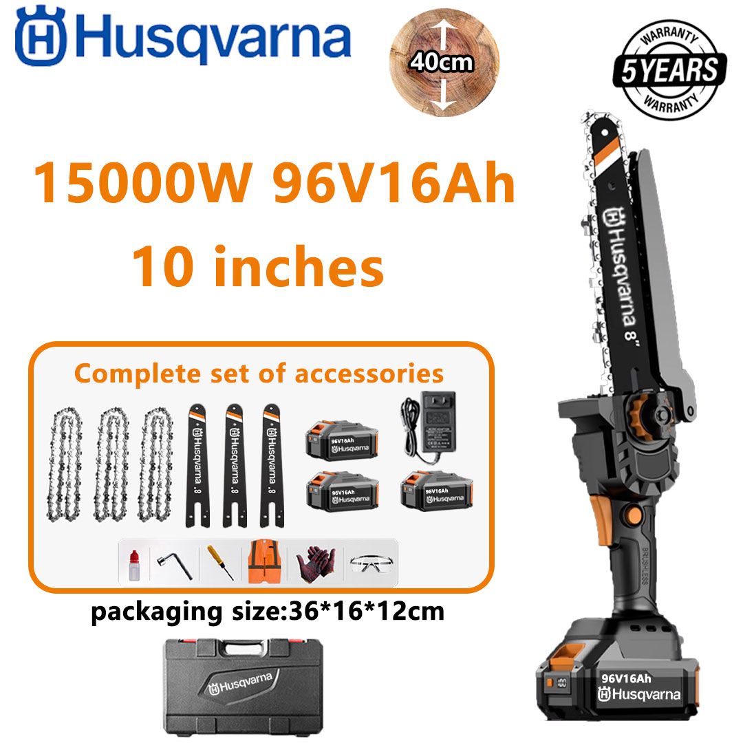 Husqvarna 15000 W ličio akumuliatoriaus nešiojamasis grandininis pjūklas / aukštas šakų pjūklas su i