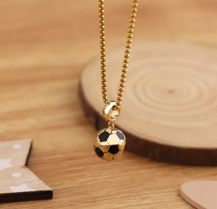 Colier cu nume personalizat fotbal