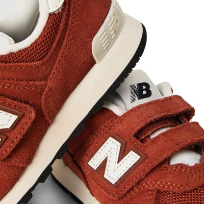 New Balance Kids' 574 Suede Trainers Maple
