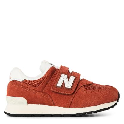 New Balance Kids' 574 Suede Trainers Maple