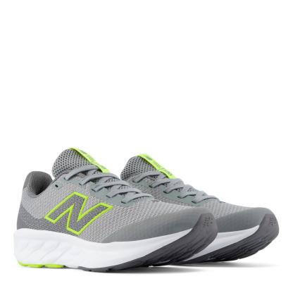 New Balance Kids' 520 Breathable Mesh Runners Grey/Volt