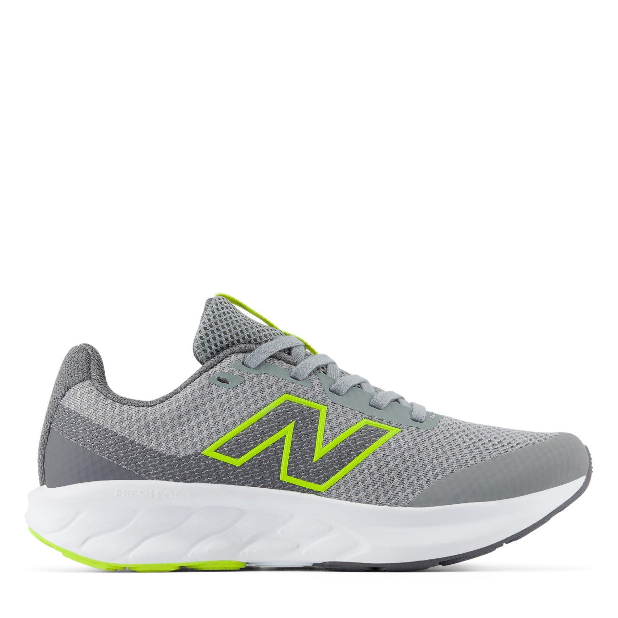 New Balance Kids' 520 Breathable Mesh Runners Grey/Volt
