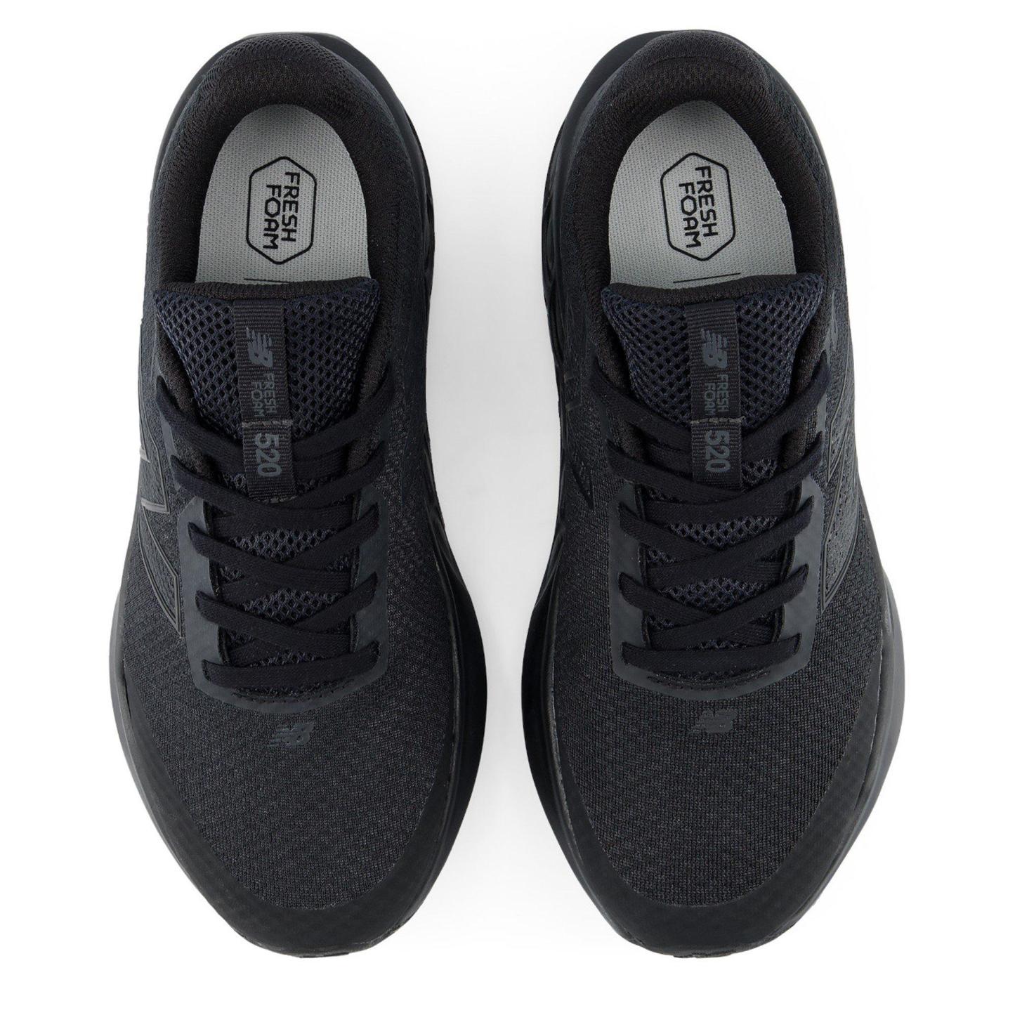 New Balance Kids' 520 Breathable Mesh Runners Triple Black