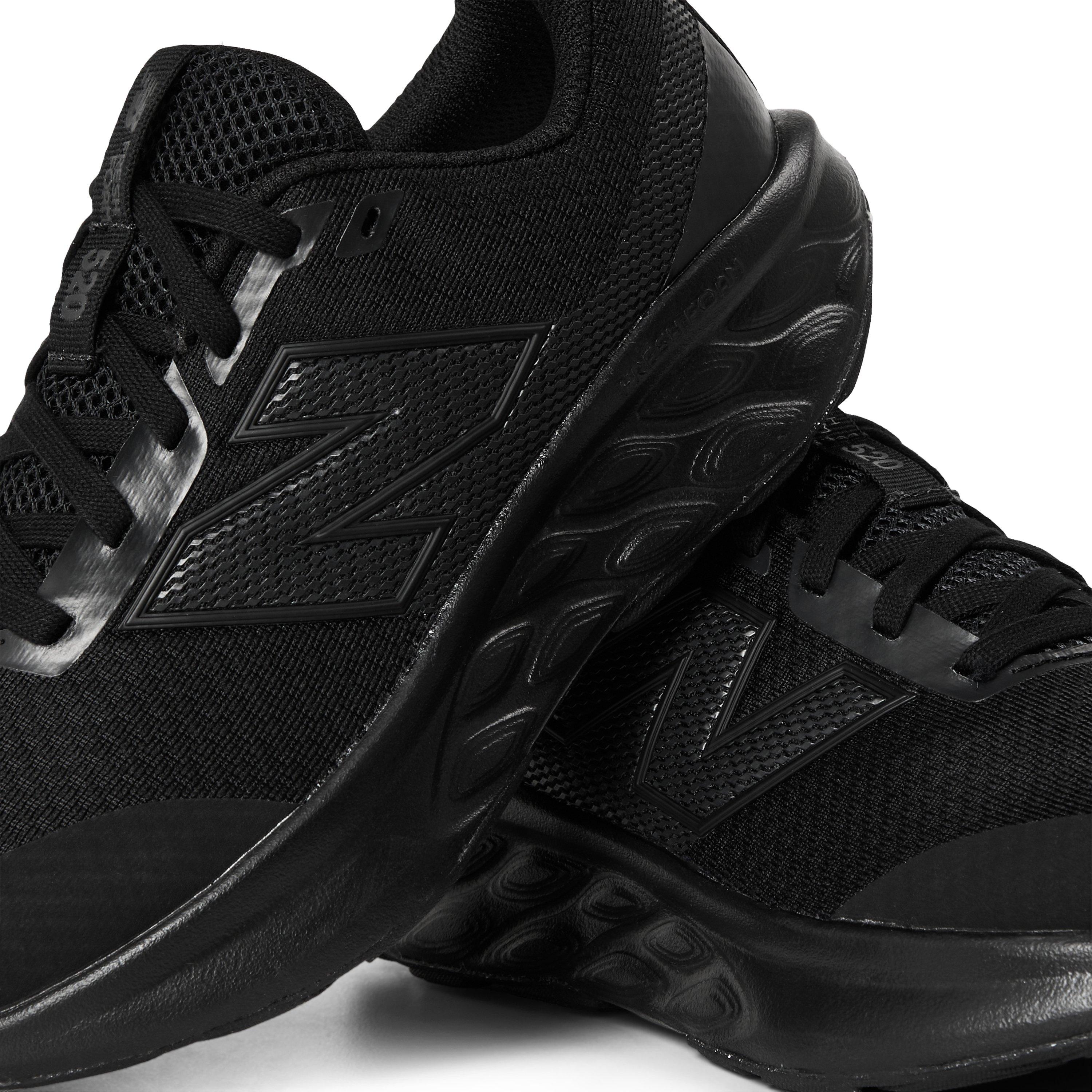 New Balance Kids' 520 Breathable Mesh Runners Triple Black