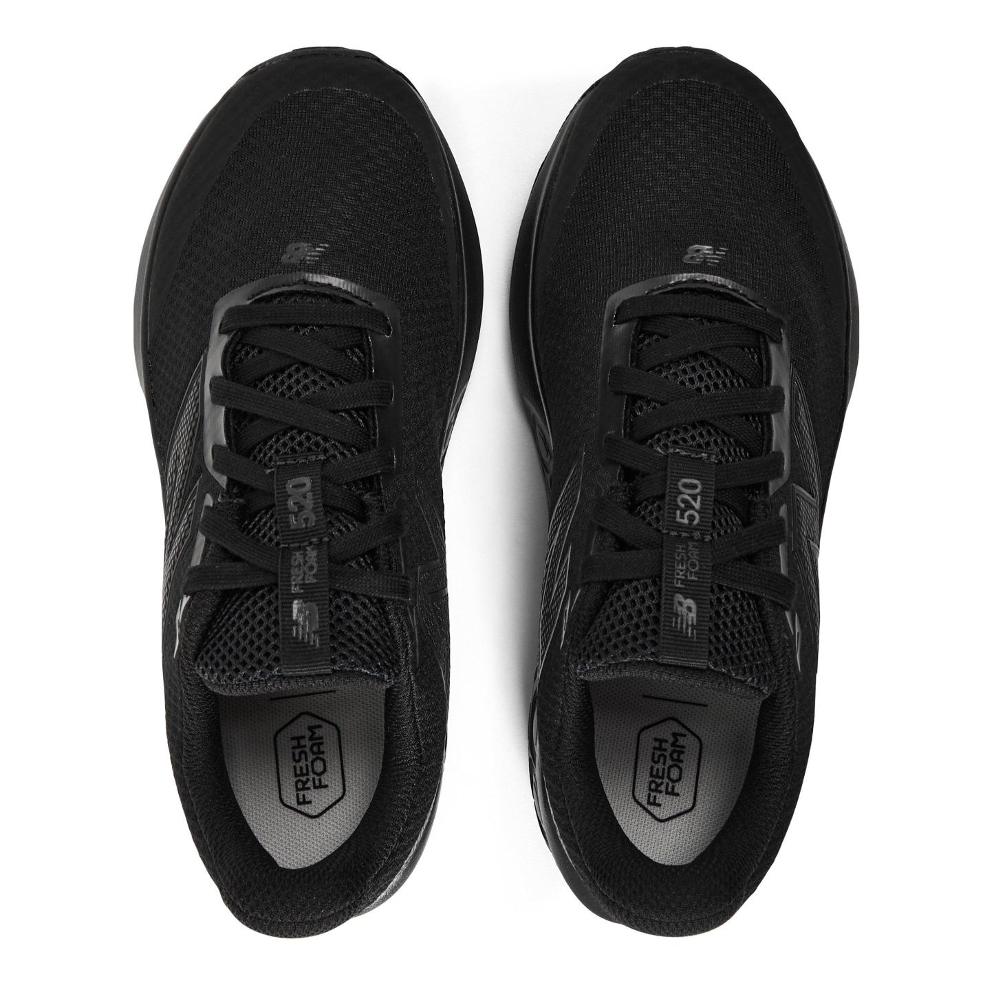 New Balance Kids' 520 Breathable Mesh Runners Triple Black