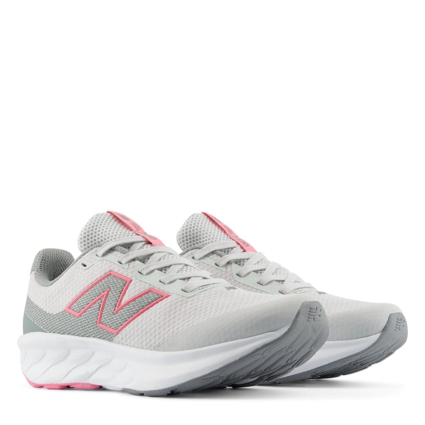 New Balance Kids' 520 Breathable Mesh Runners Grey/Pink