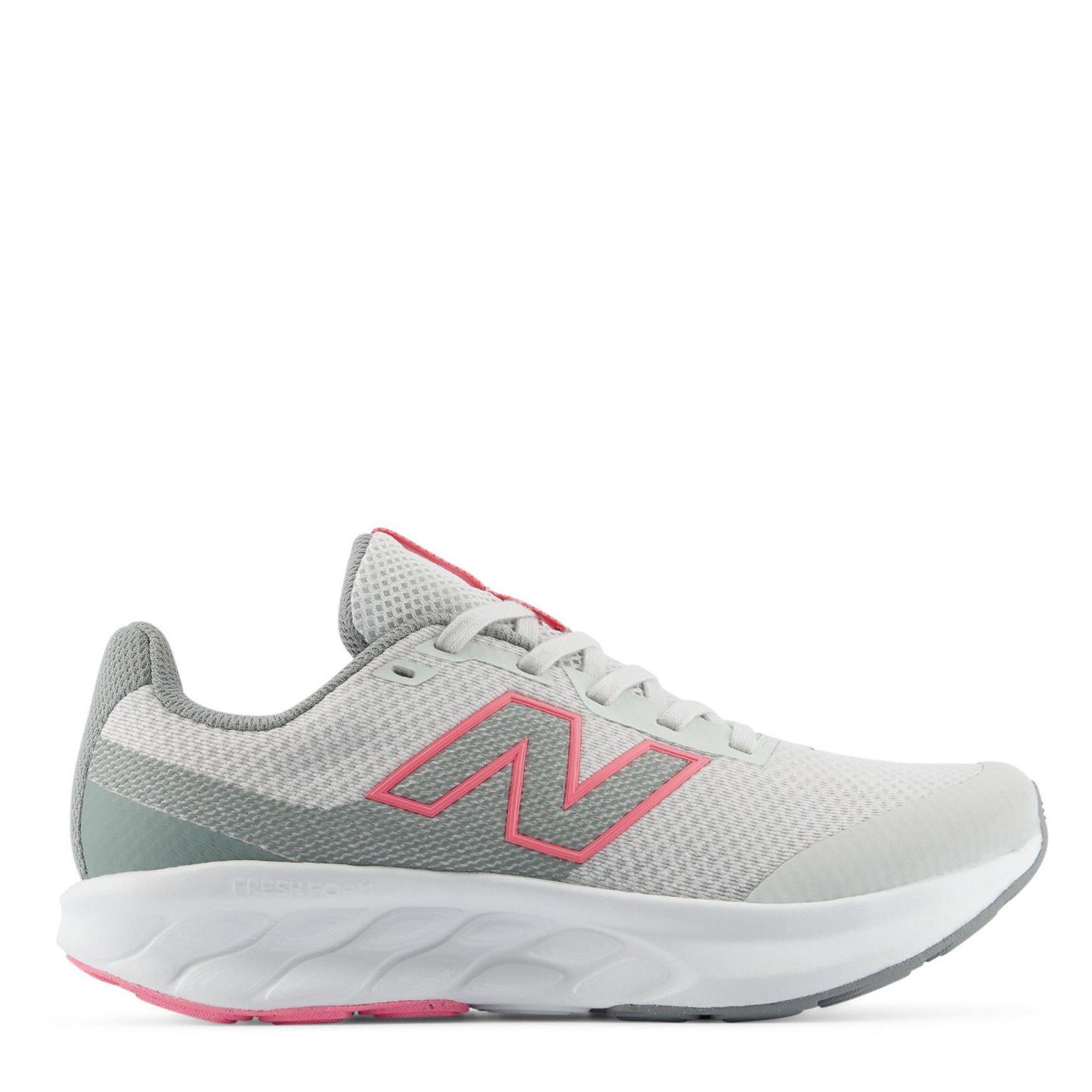 New Balance Kids' 520 Breathable Mesh Runners Grey/Pink