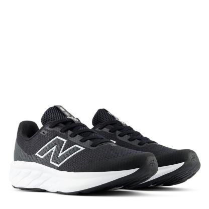 New Balance Kids' 520 Breathable Mesh Runners Black/White