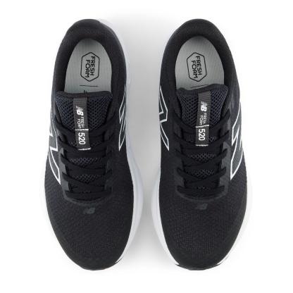 New Balance Kids' 520 Breathable Mesh Runners Black/White