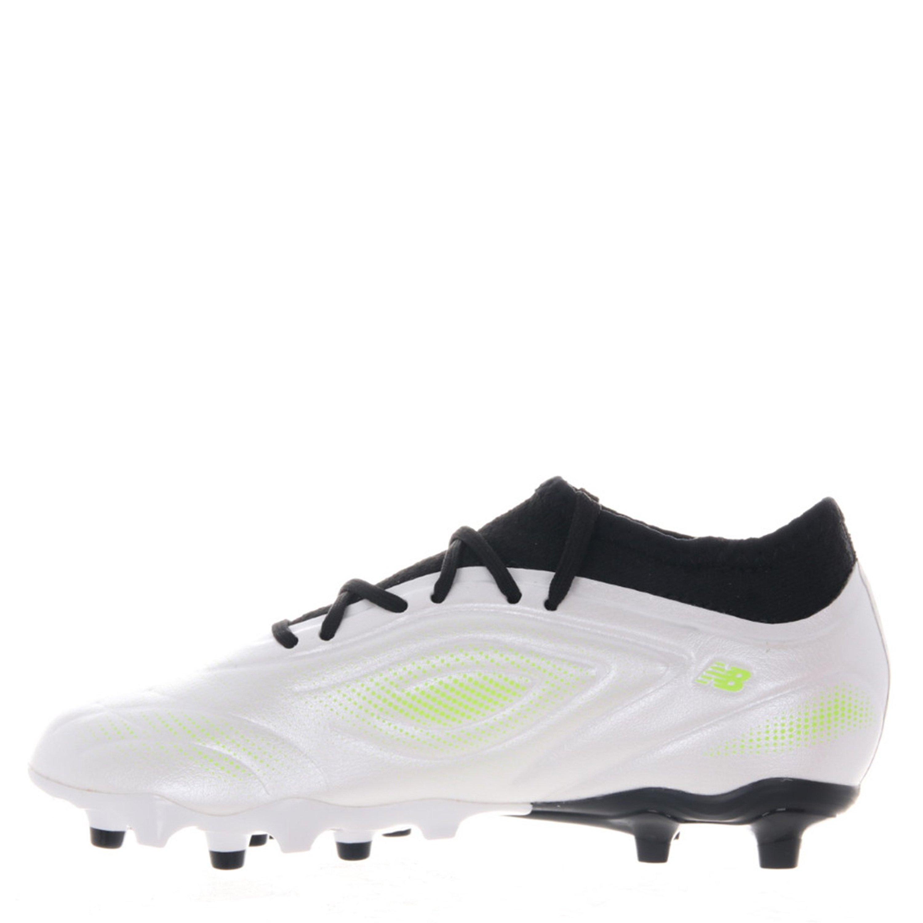 New Balance Tekela Academy Juniors Firm Ground Football Boots White/Green