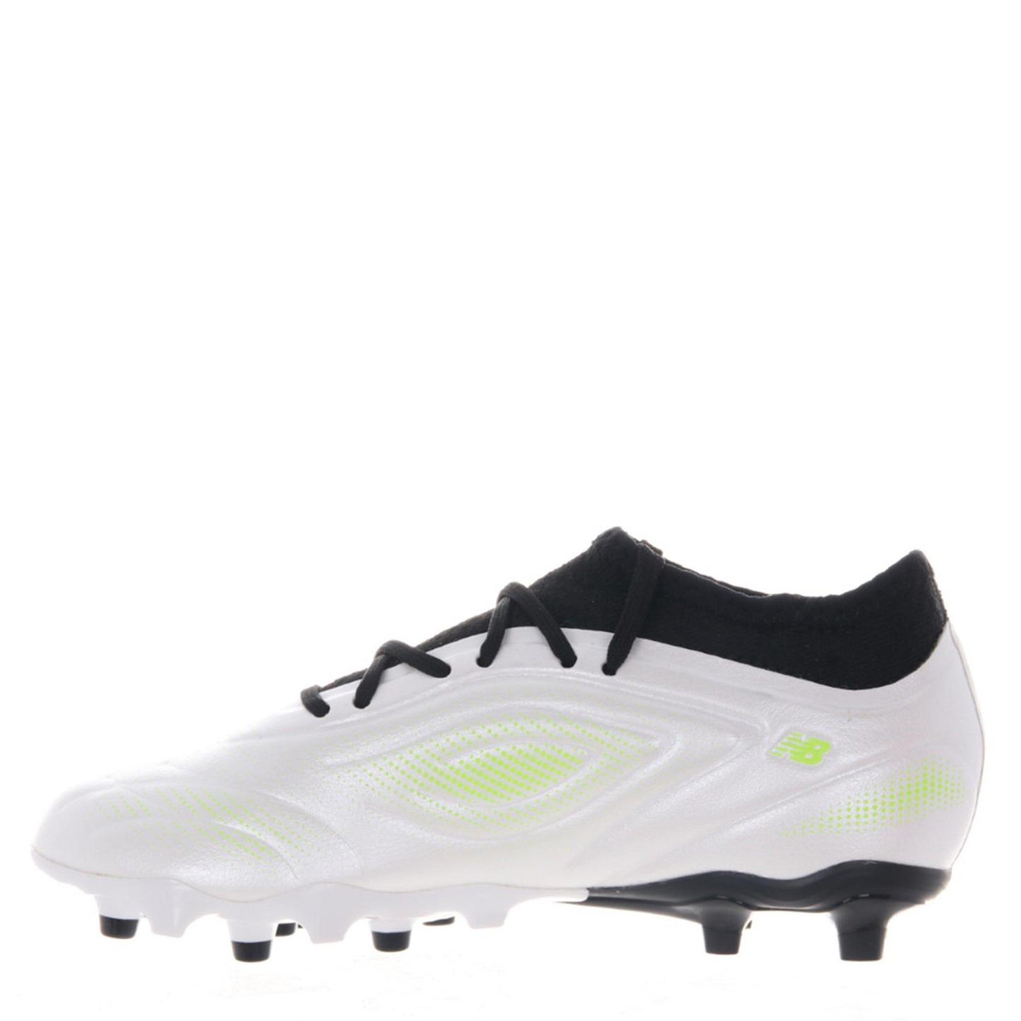 New Balance Tekela Academy Juniors Firm Ground Football Boots White/Green