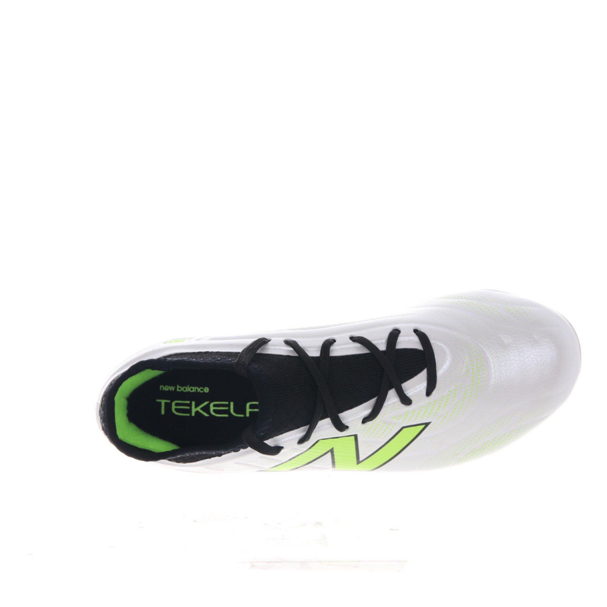 New Balance Tekela Academy Juniors Firm Ground Football Boots White/Green