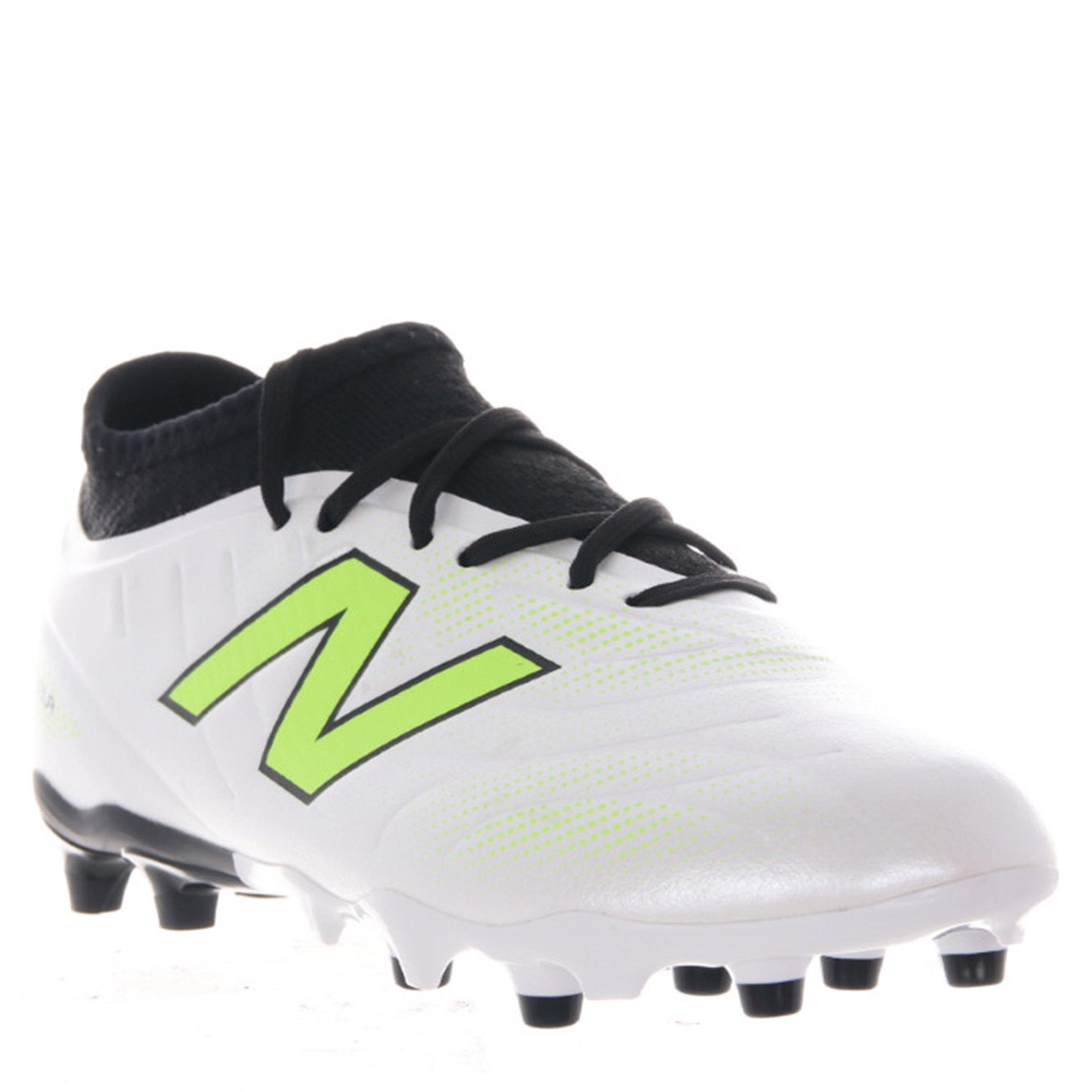 New Balance Tekela Academy Juniors Firm Ground Football Boots White/Green