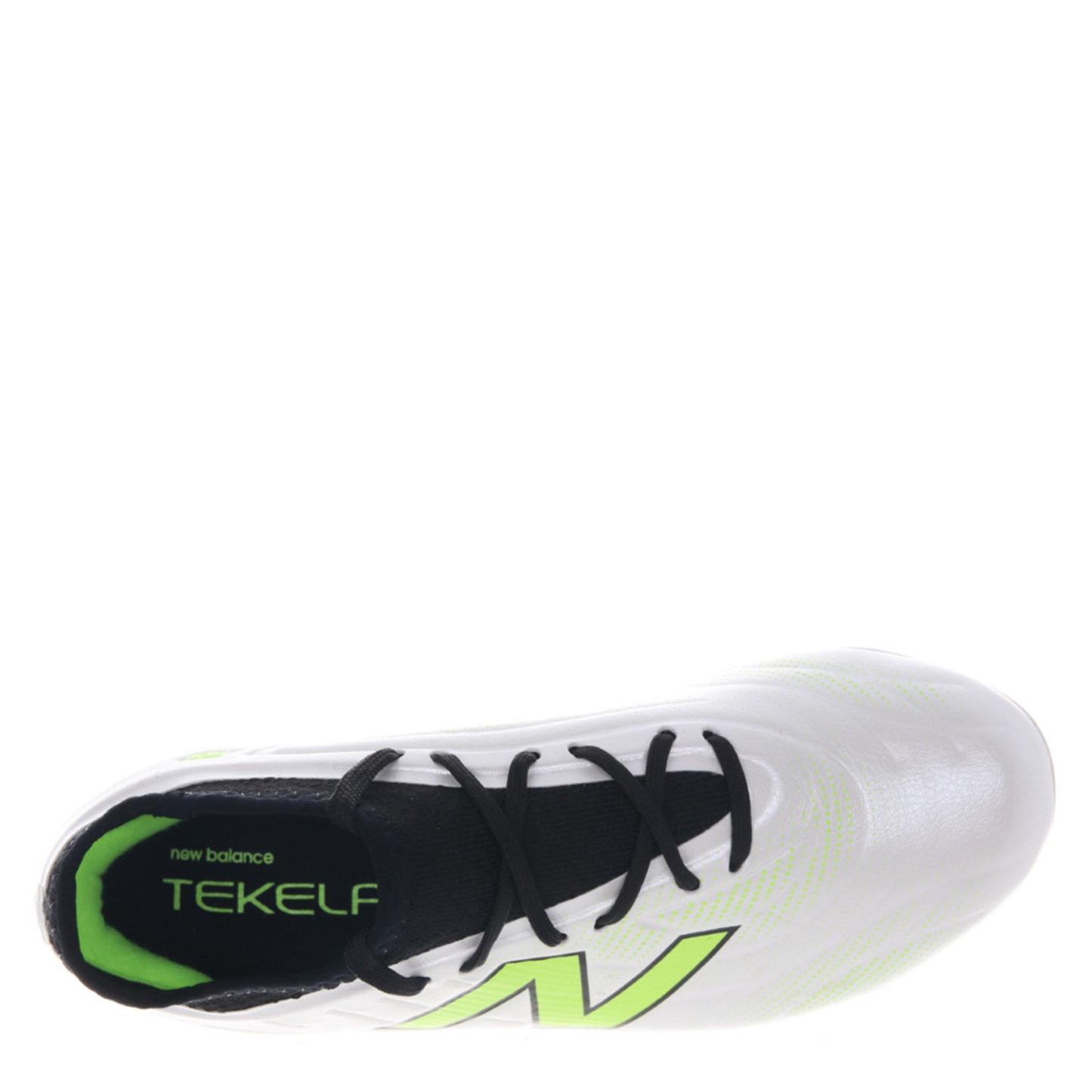 New Balance Tekela Academy Juniors Firm Ground Football Boots White/Green