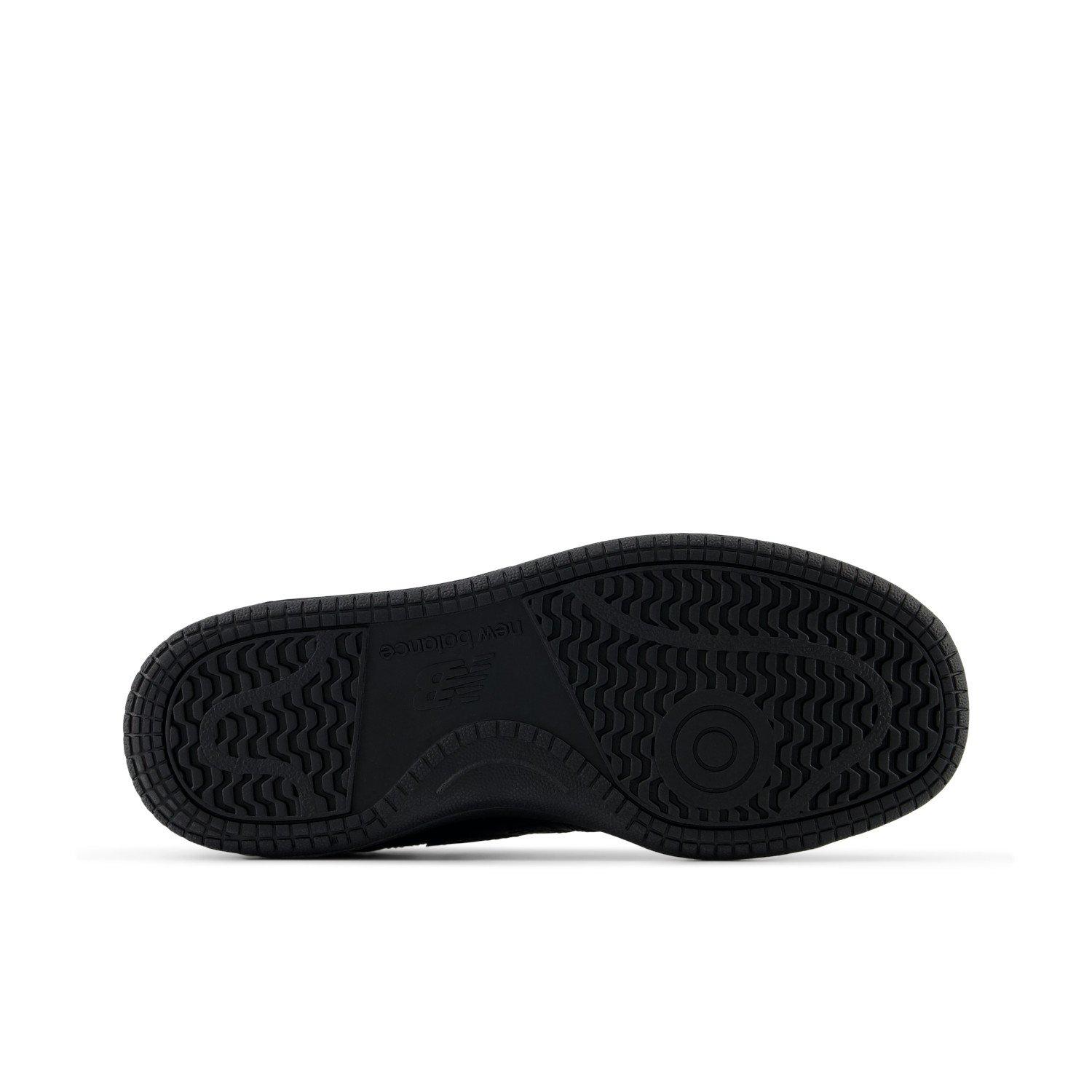 New Balance Kids' BB80 Leather Low-Top Trainers Triple Black