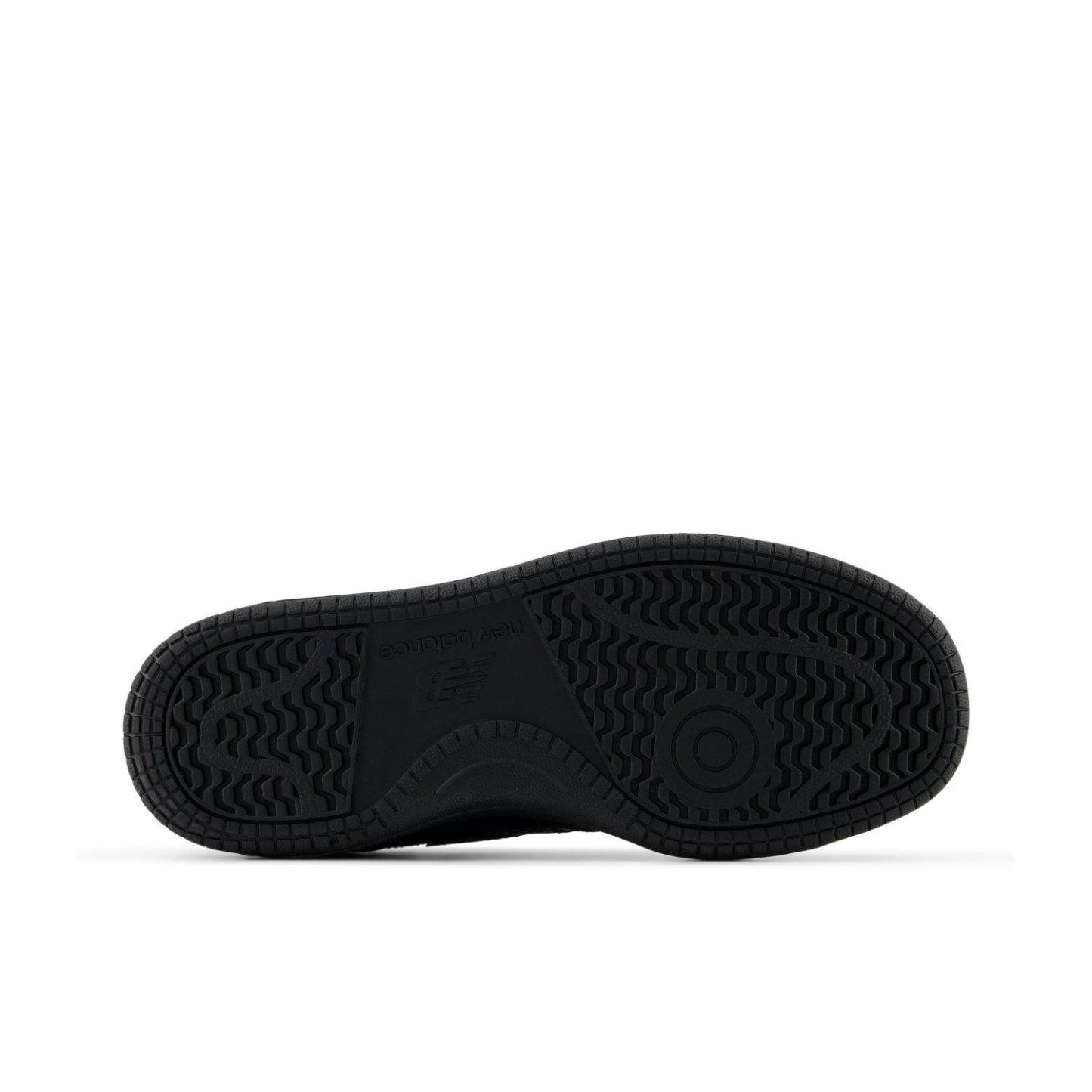 New Balance Kids' BB80 Leather Low-Top Trainers Triple Black