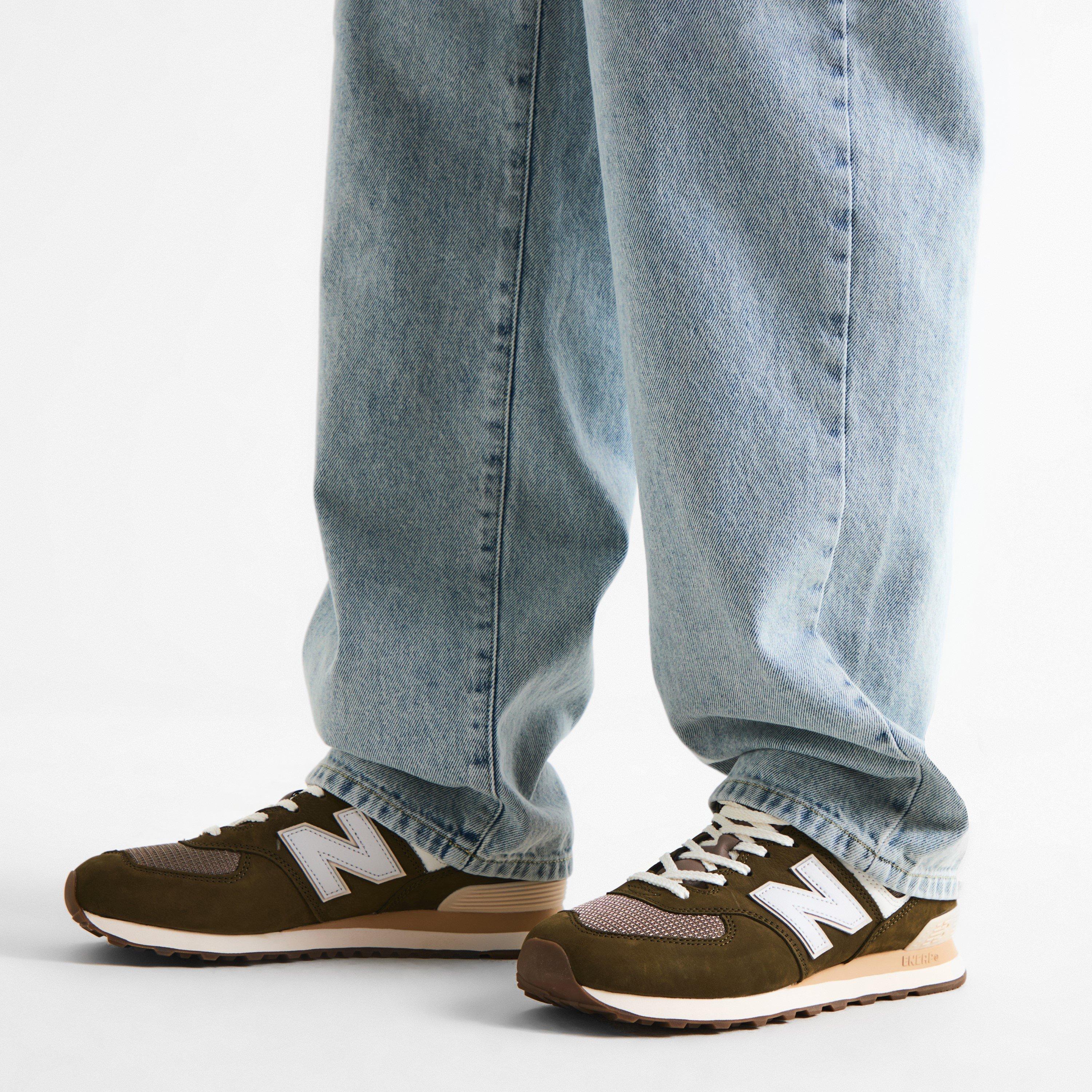 New Balance NB 574 Mens Calcium/Silver