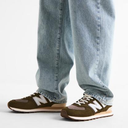 New Balance NB 574 Mens Calcium/Silver