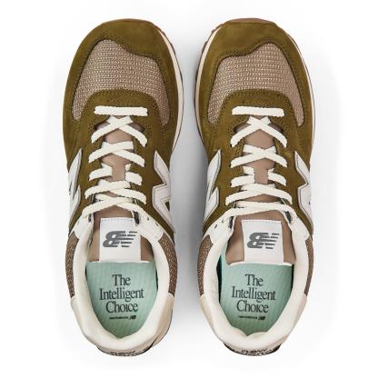 New Balance NB 574 Mens Calcium/Silver