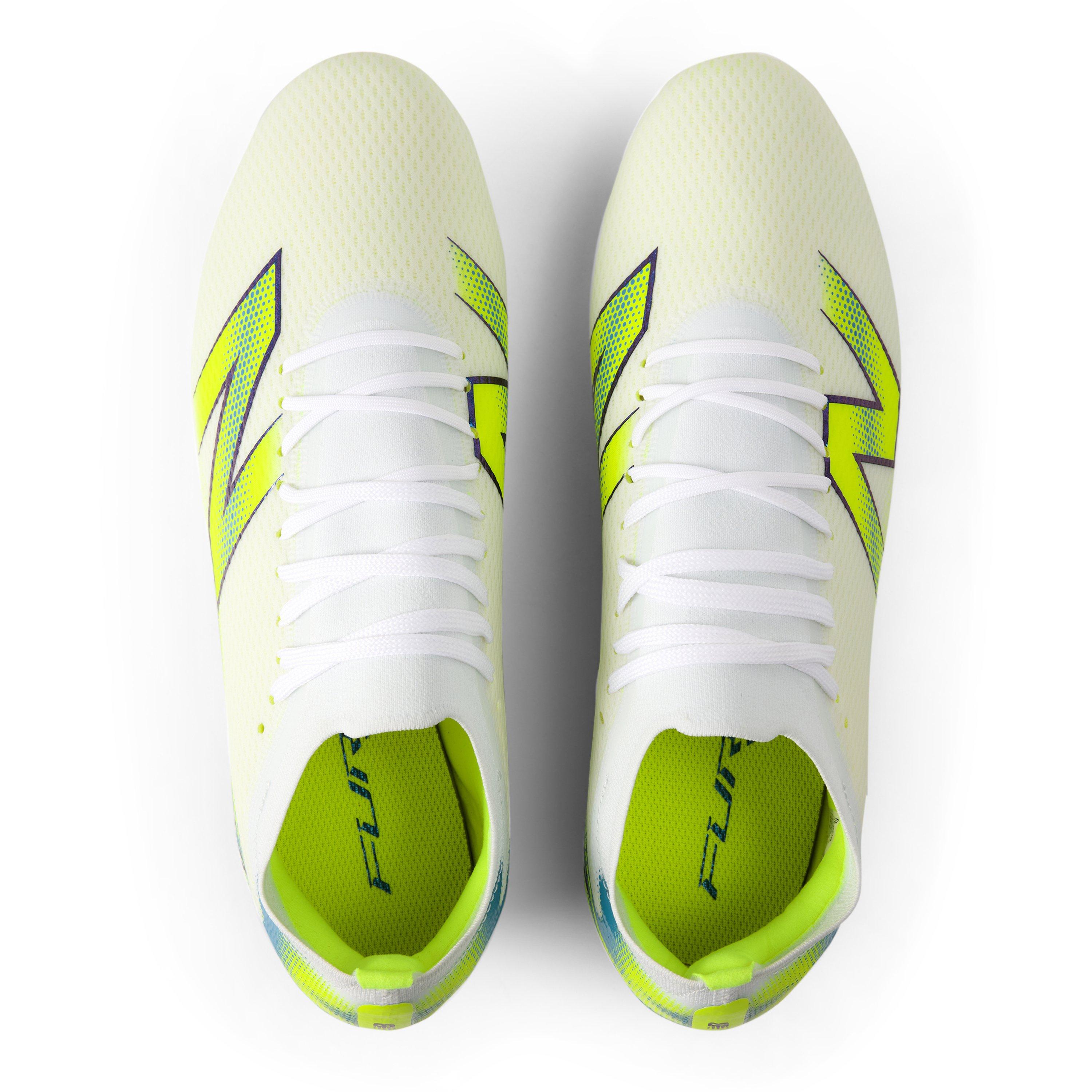 New Balance Men's Furon .3 Firm Ground Football Boots White/Lime