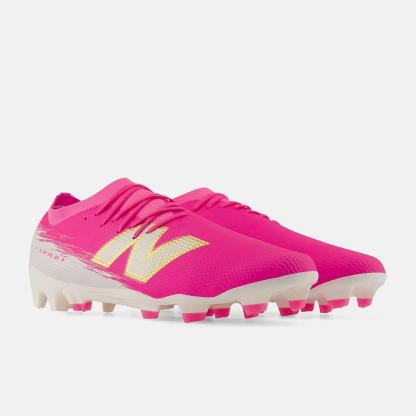 New Balance Men's Furon .3 Firm Ground Football Boots Pink/White