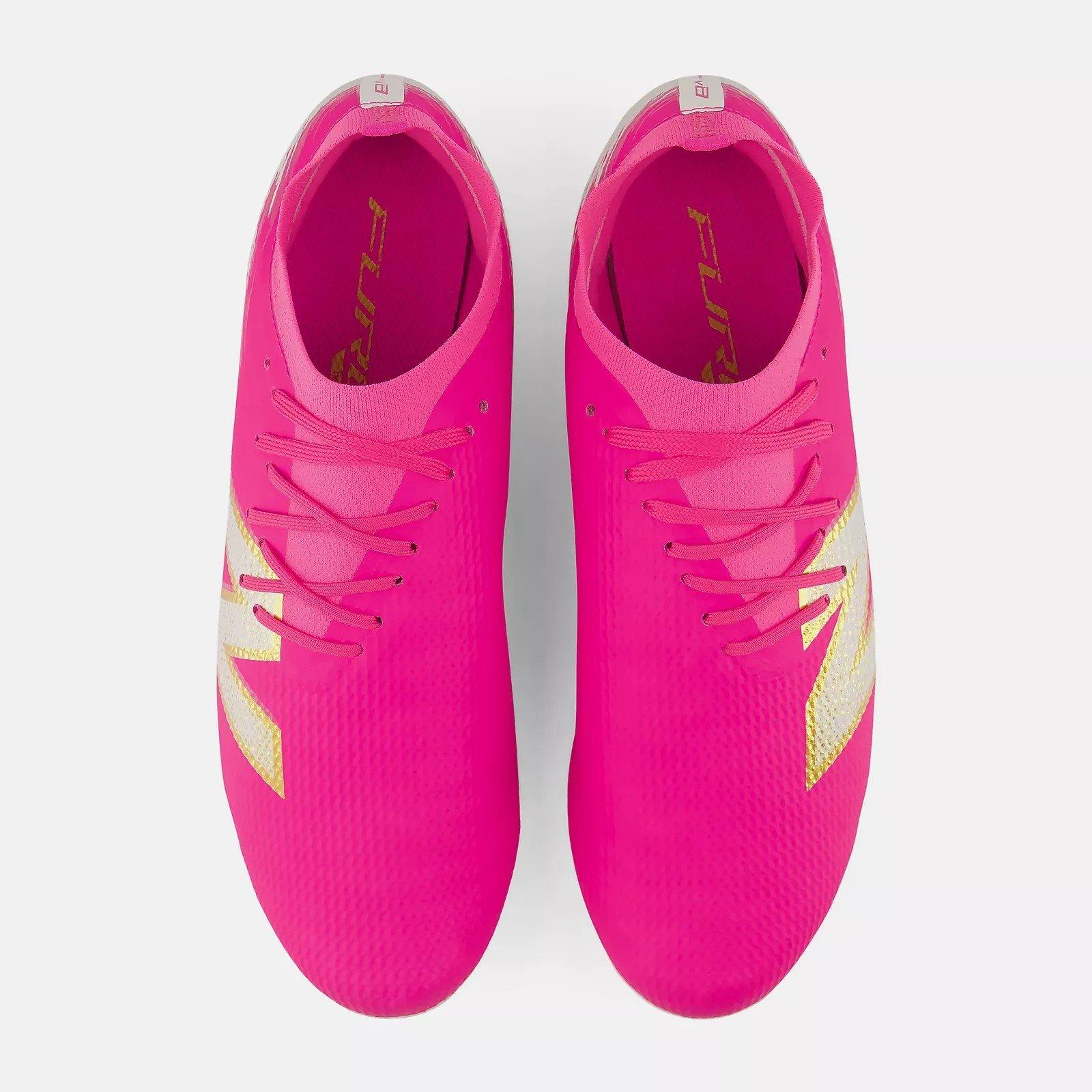 New Balance Men's Furon .3 Firm Ground Football Boots Pink/White