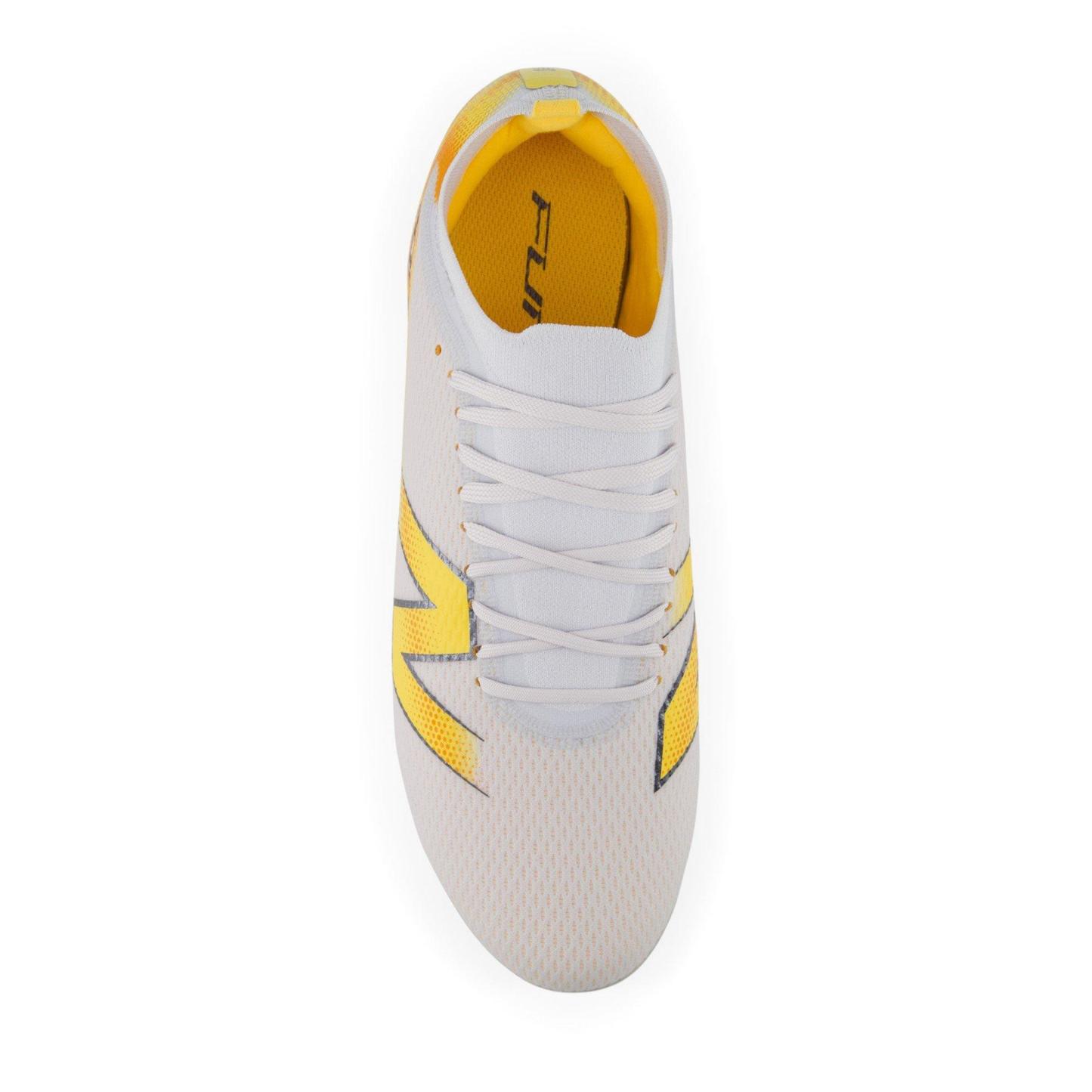 New Balance Men's Furon .3 Firm Ground Football Boots White/Orange