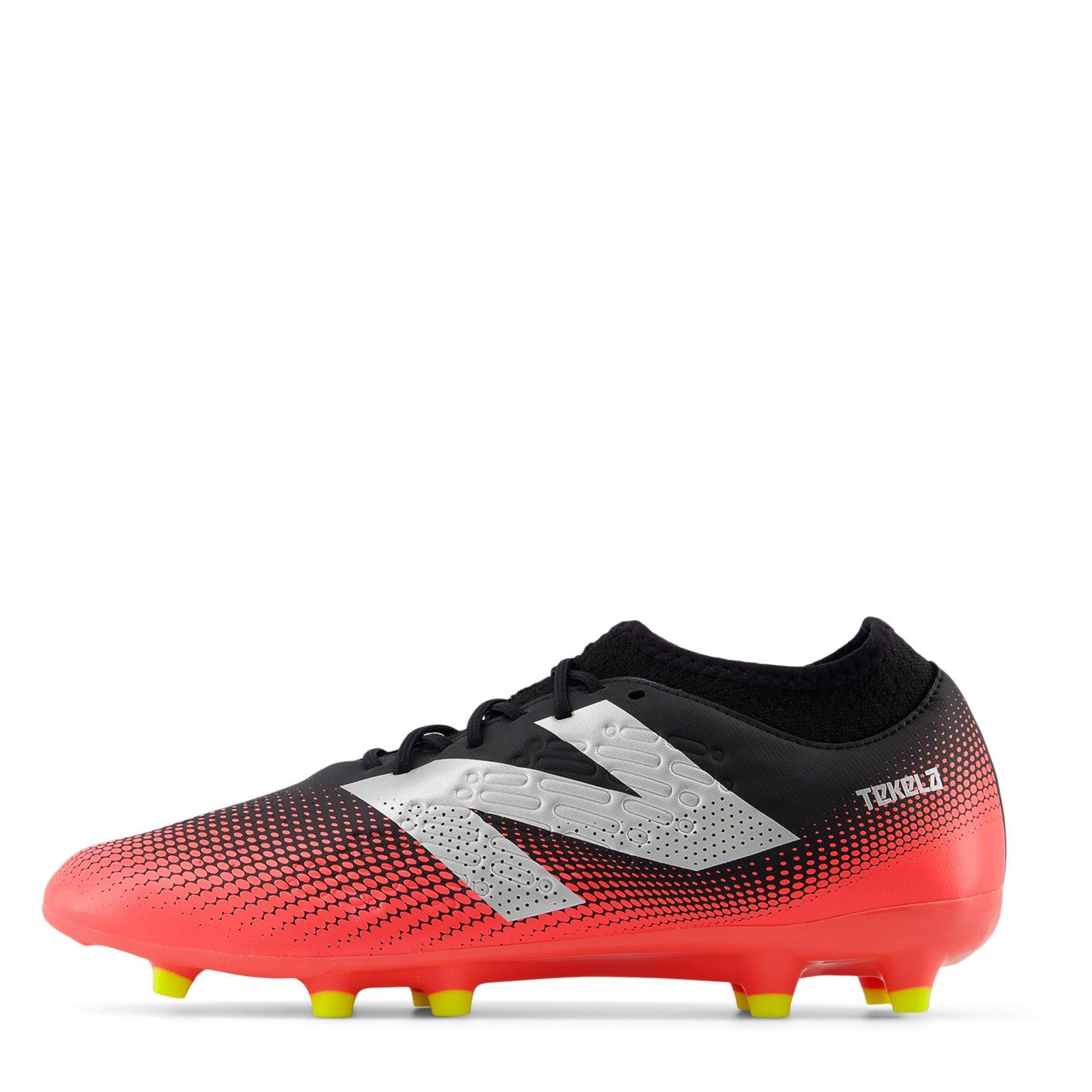 New Balance Tekela 4+ Magique Firm Ground Football Boots Black/Red