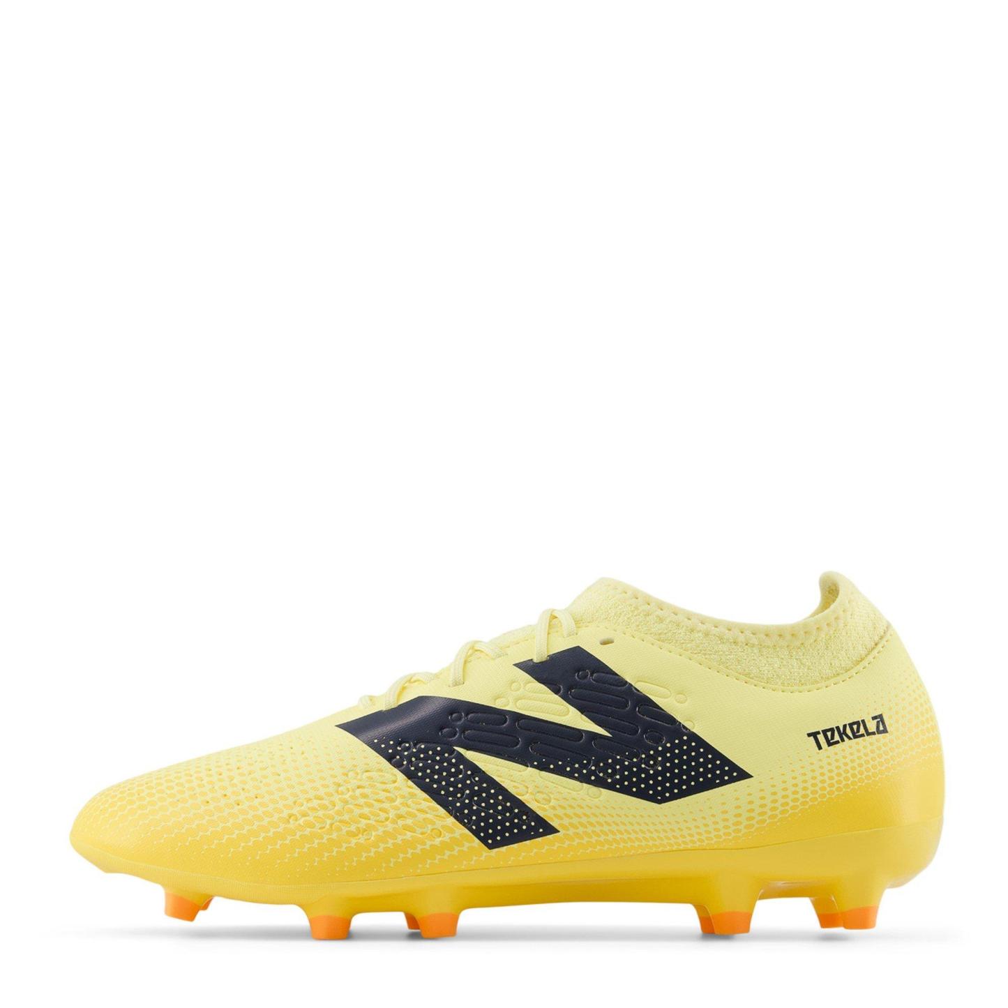 New Balance Tekela 4+ Magique Firm Ground Football Boots Orange/Black