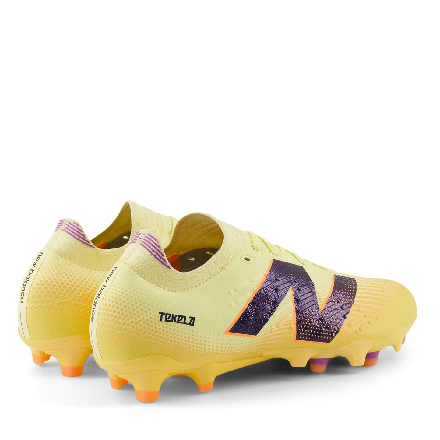 New Balance Tekela V4+ Firm Ground Football Boots Orange/Black