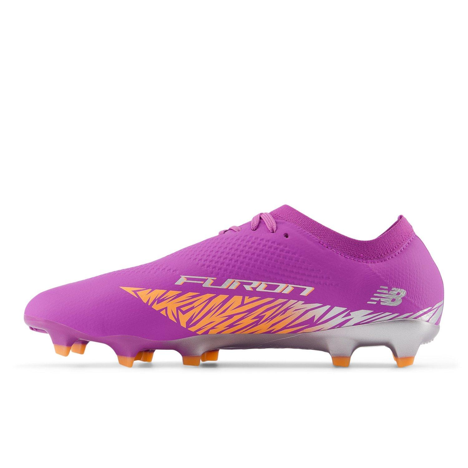 New Balance Furon Team V8 Adults Firm Ground Football Boots Purple/Orange