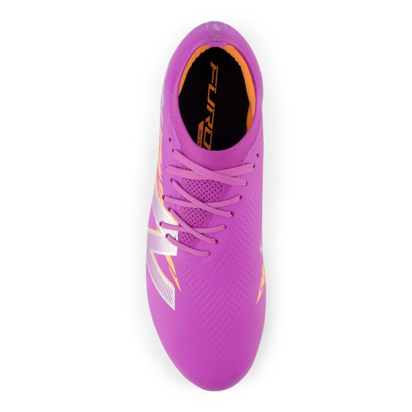 New Balance Furon Team V8 Adults Firm Ground Football Boots Purple/Orange