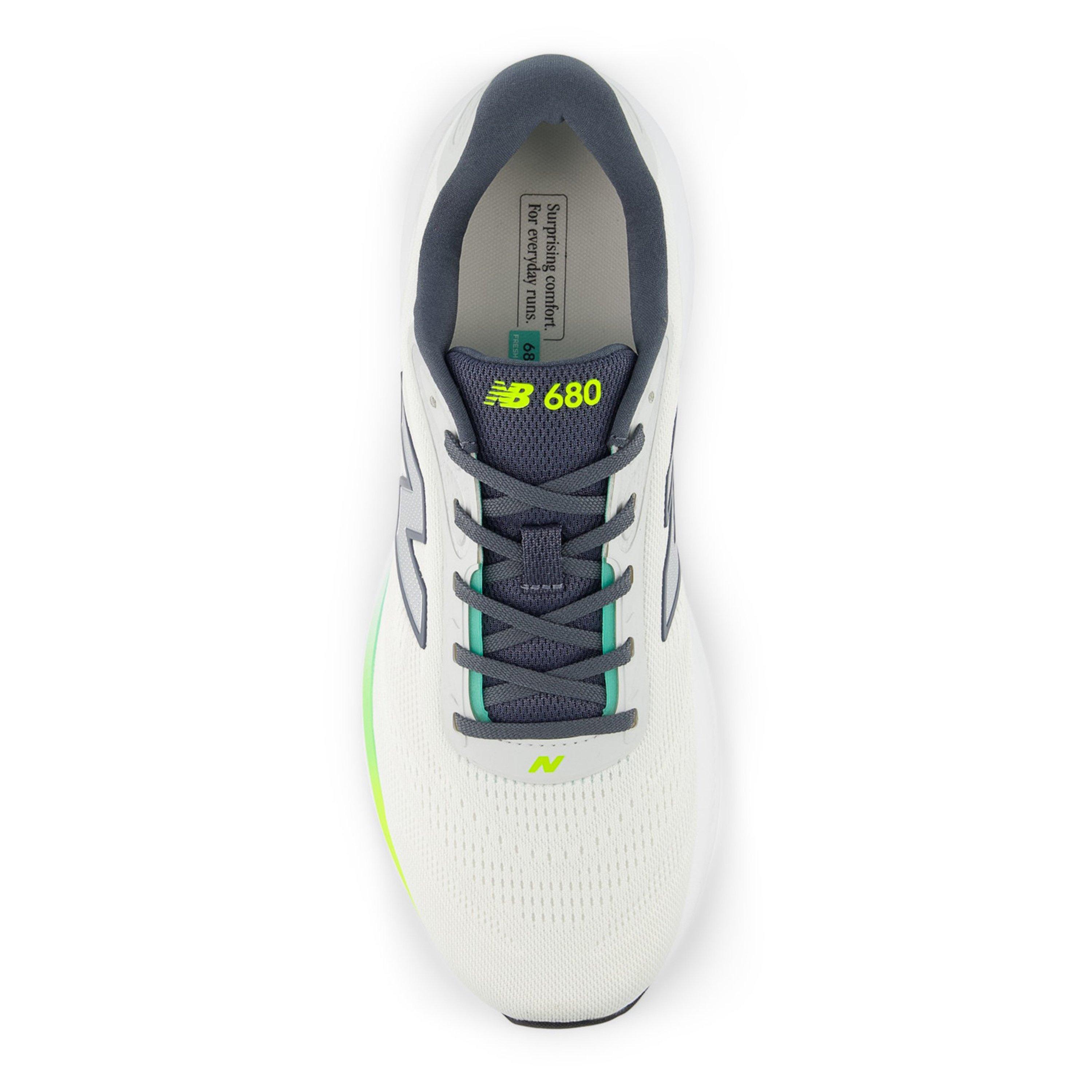 New Balance Fresh Foam 680 v8 Mens Running Shoes White/Yellow