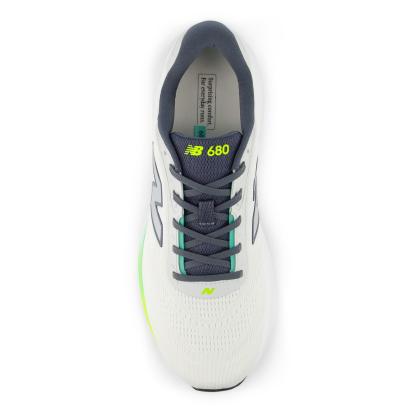 New Balance Fresh Foam 680 v8 Mens Running Shoes White/Yellow