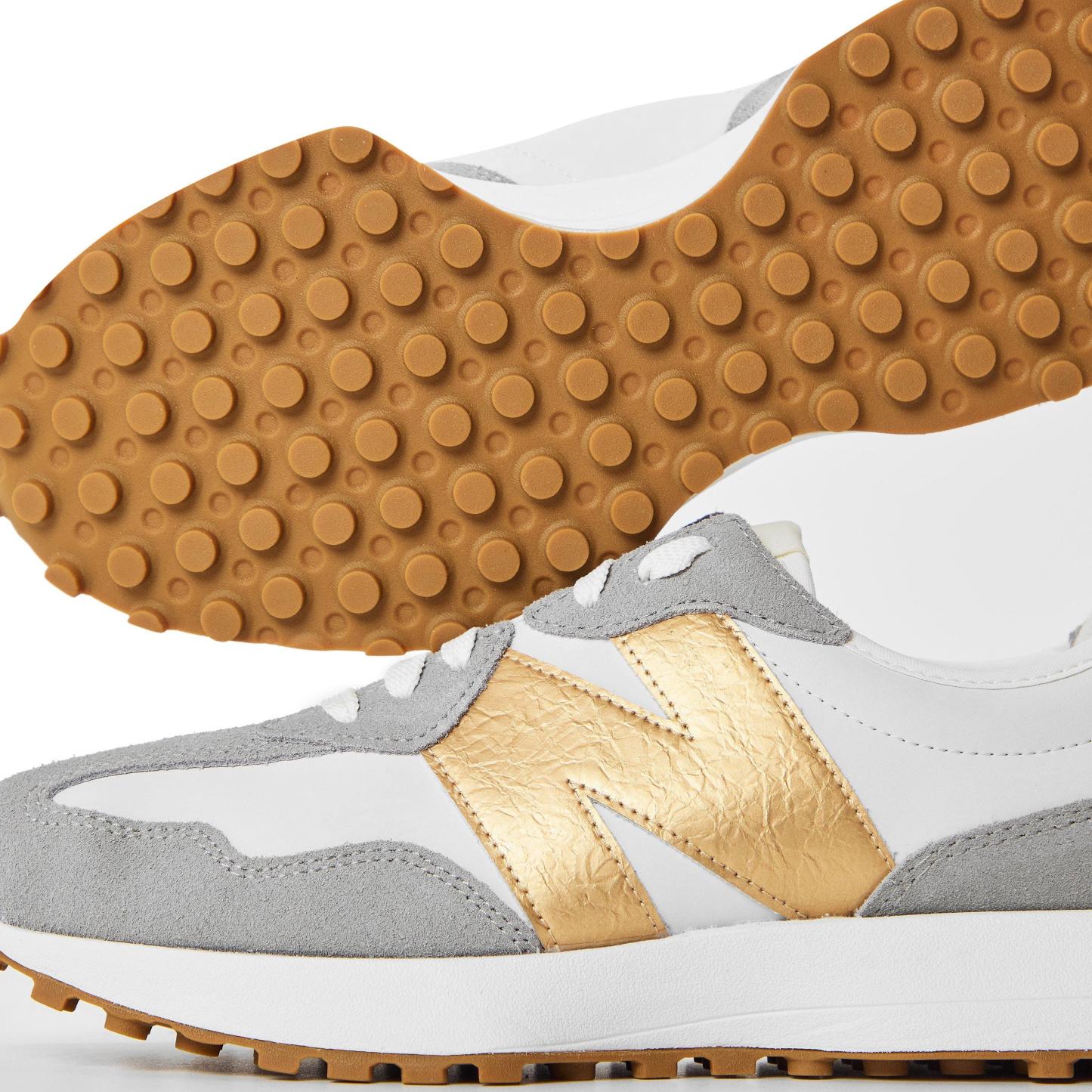 New Balance NB 327 Womens White/Gold