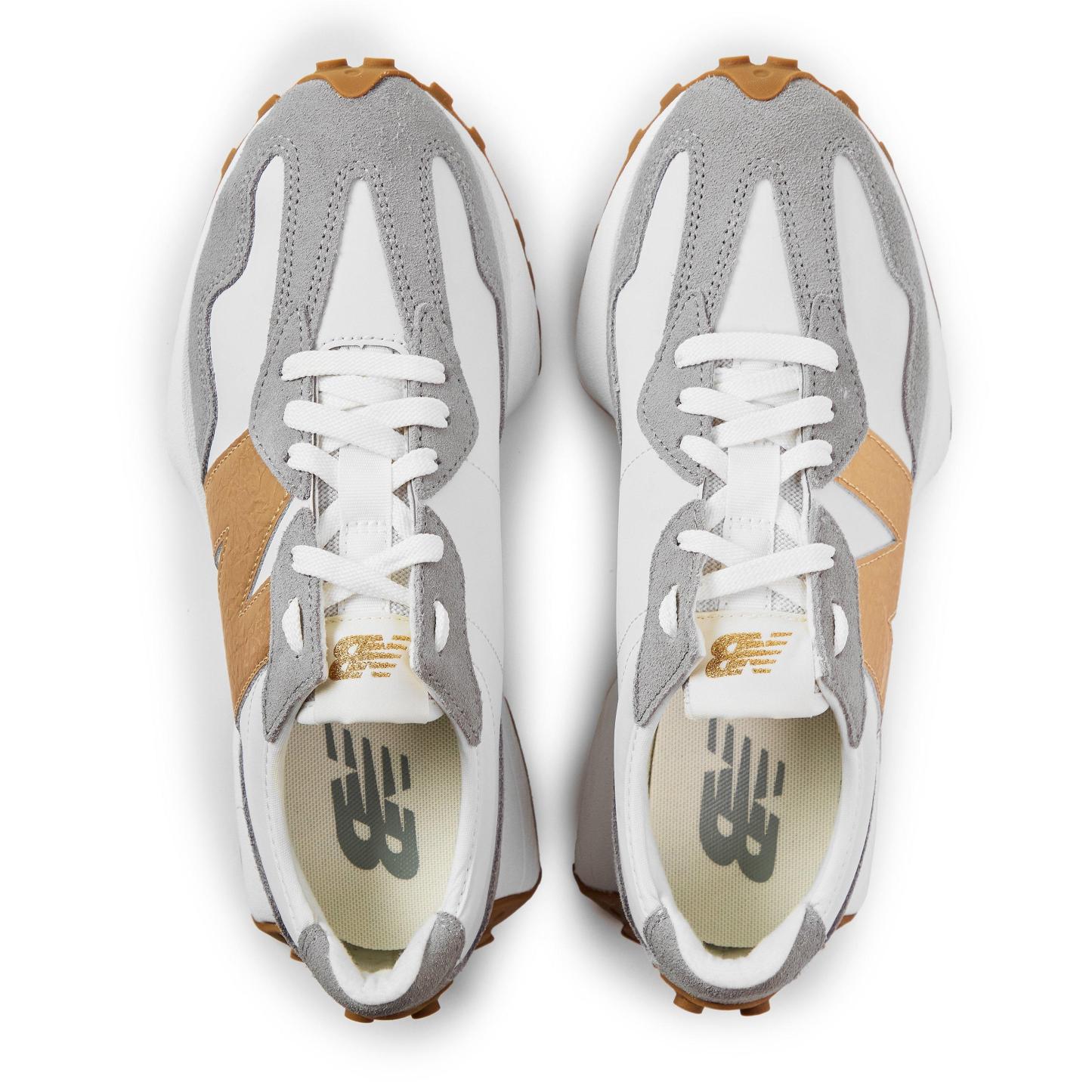 New Balance NB 327 Womens White/Gold