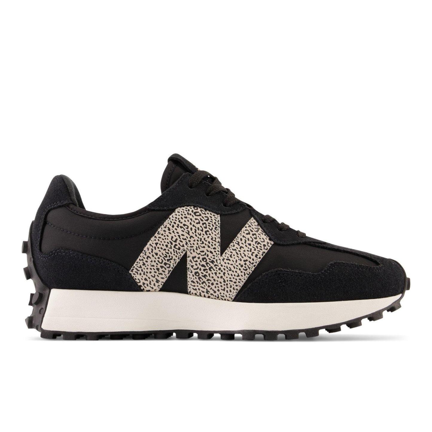 New Balance NB 327 Womens Black Leopard