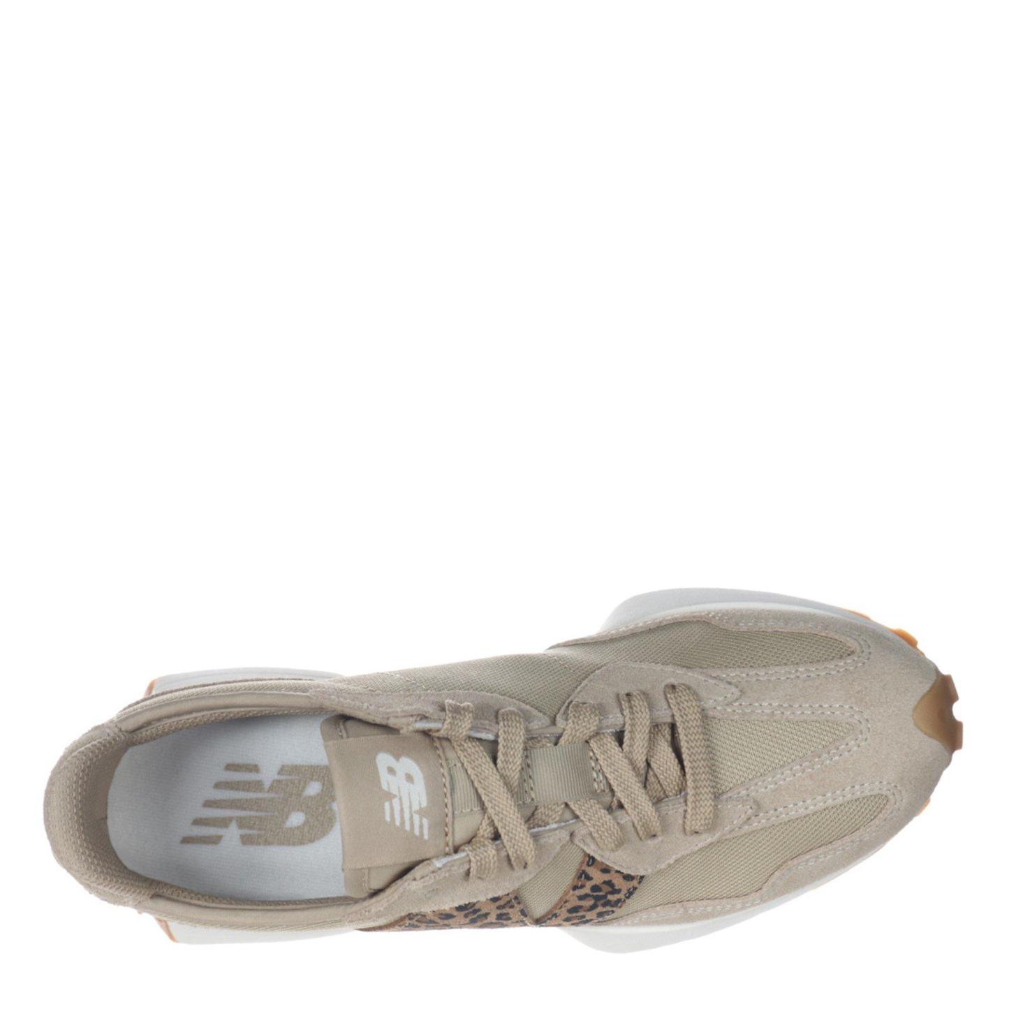 New Balance NB 327 Womens Tan Leopard