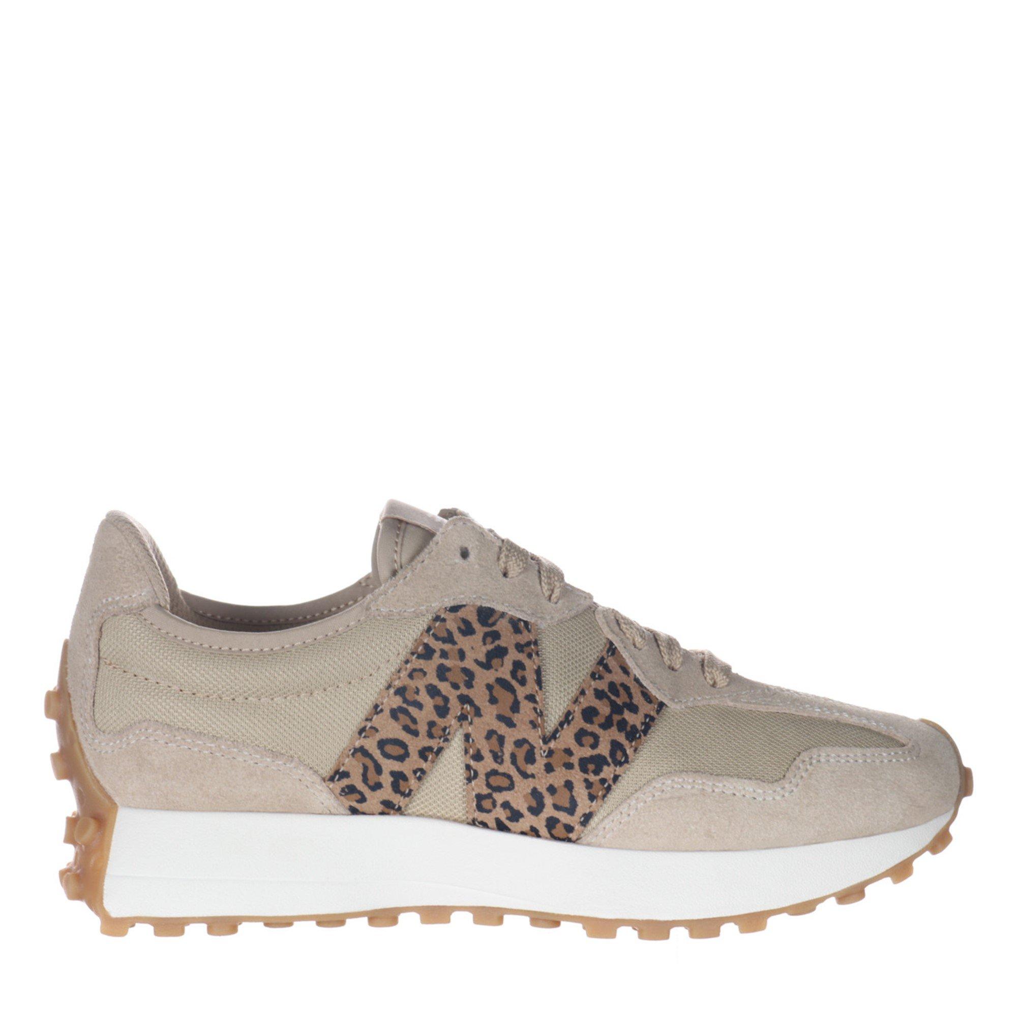 New Balance NB 327 Womens Tan Leopard