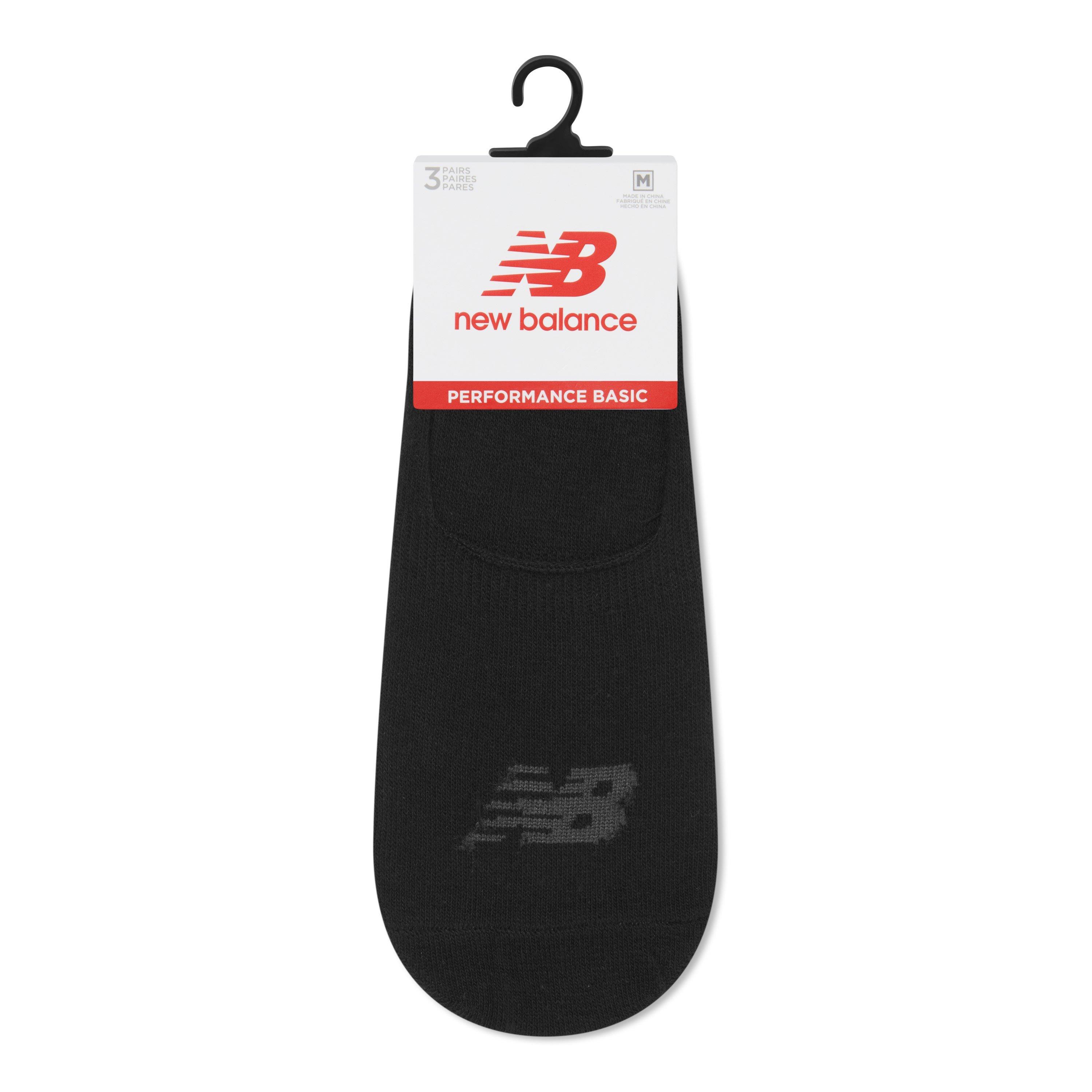 New Balance Adults No Show Trainers Socks Black