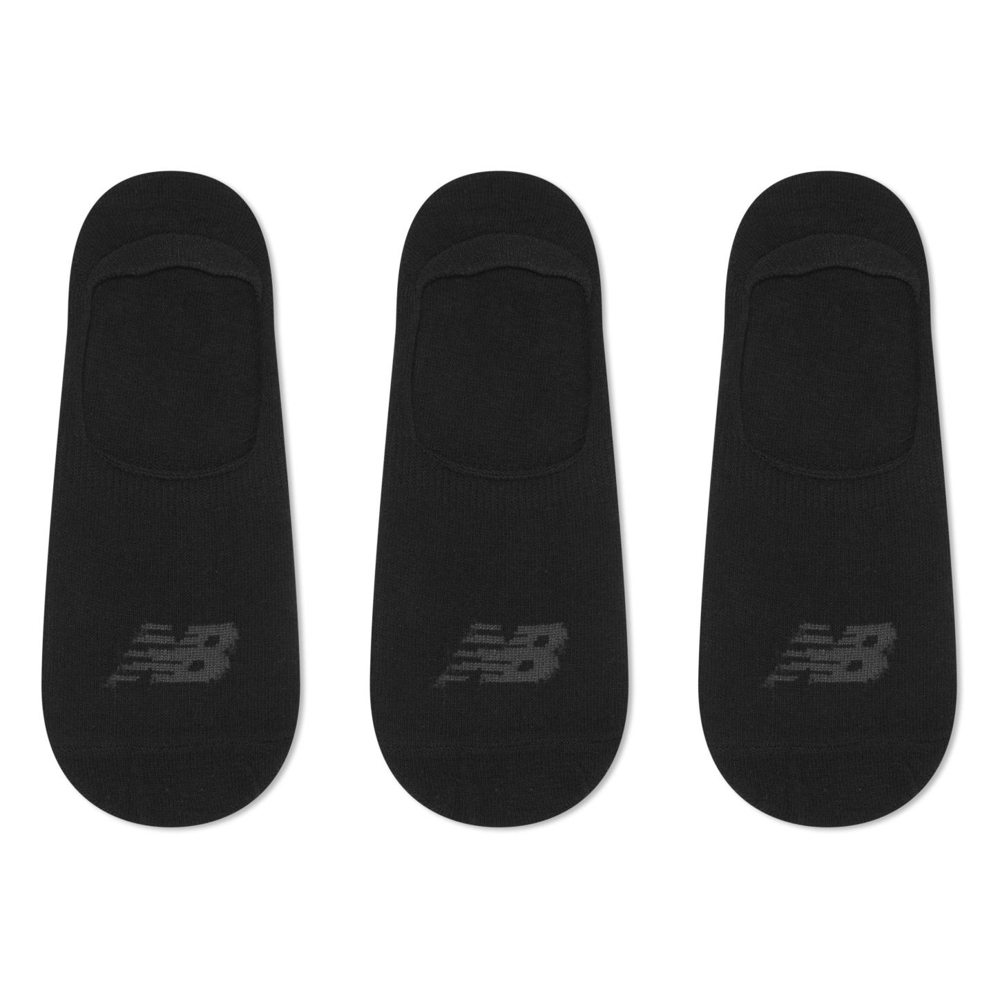 New Balance Adults No Show Trainers Socks Black