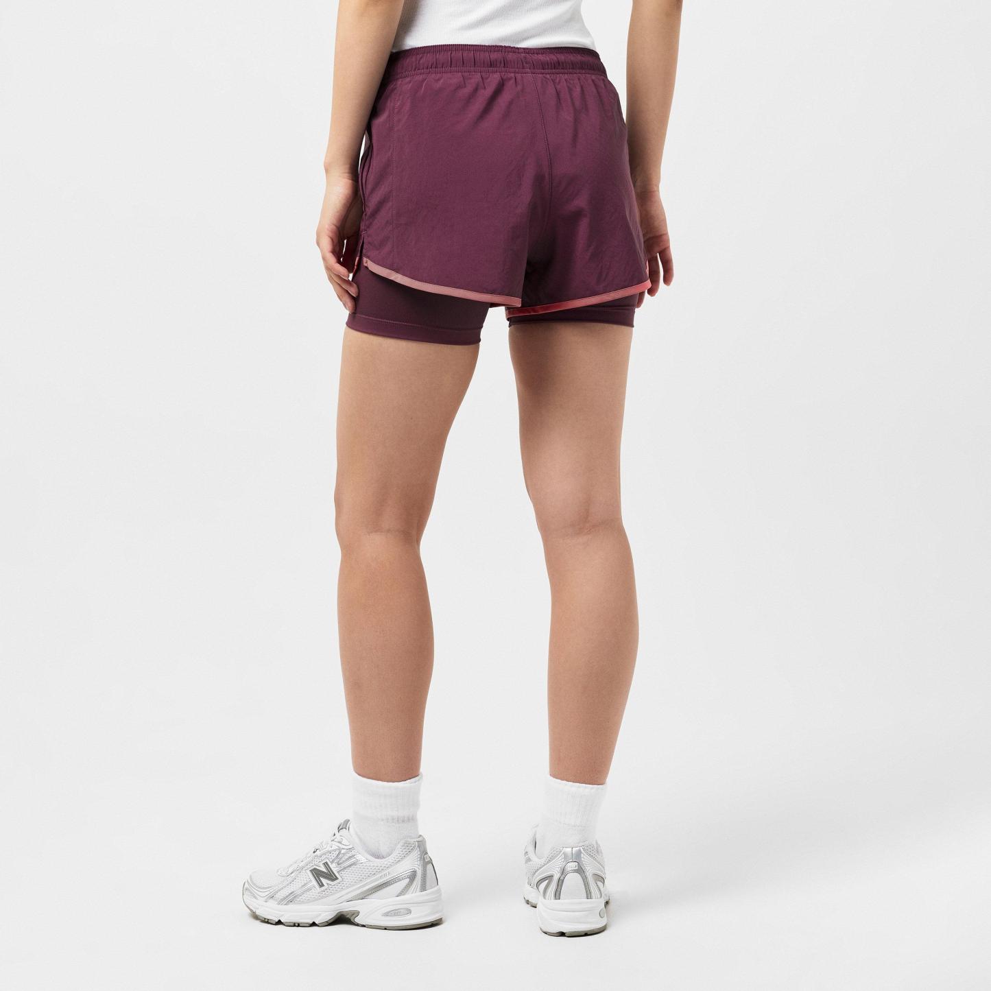 New Balance Women's Performance Running Shorts Mauve/Coral