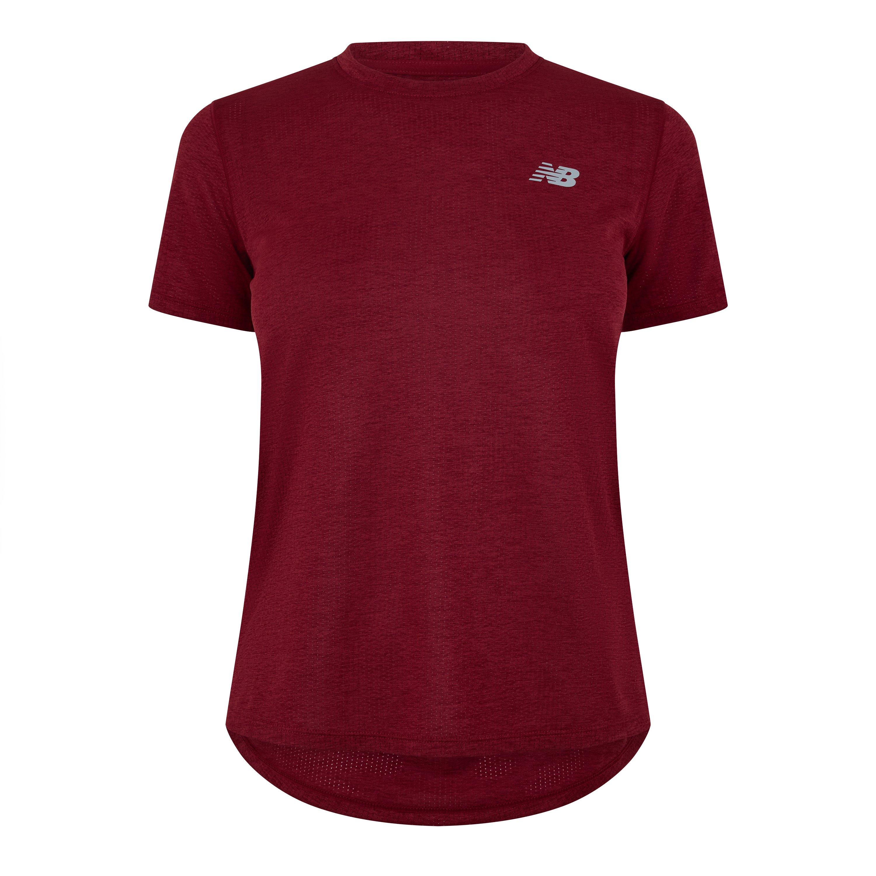 New Balance Women's Short-Sleeve Running T-Shirt Podium Red
