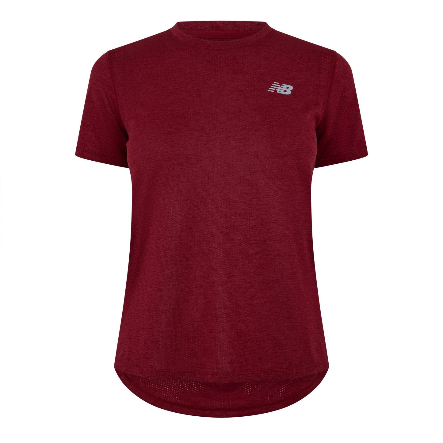 New Balance Women's Short-Sleeve Running T-Shirt Podium Red